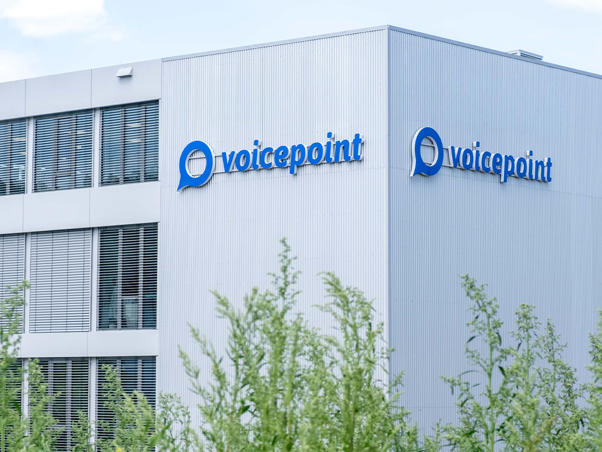 Aussenansicht des Firmengebäudes der Voicepoint AG