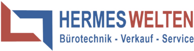 Logo von Hermes Welten GmbH mit dem Text «Bürotechnik, Verkauf, Service»