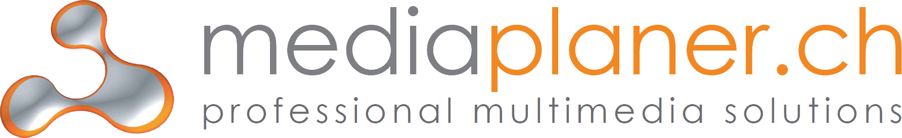 Logo von Mediaplaner GmbH mit dem Text «multimedia computer präsentationstechnik».